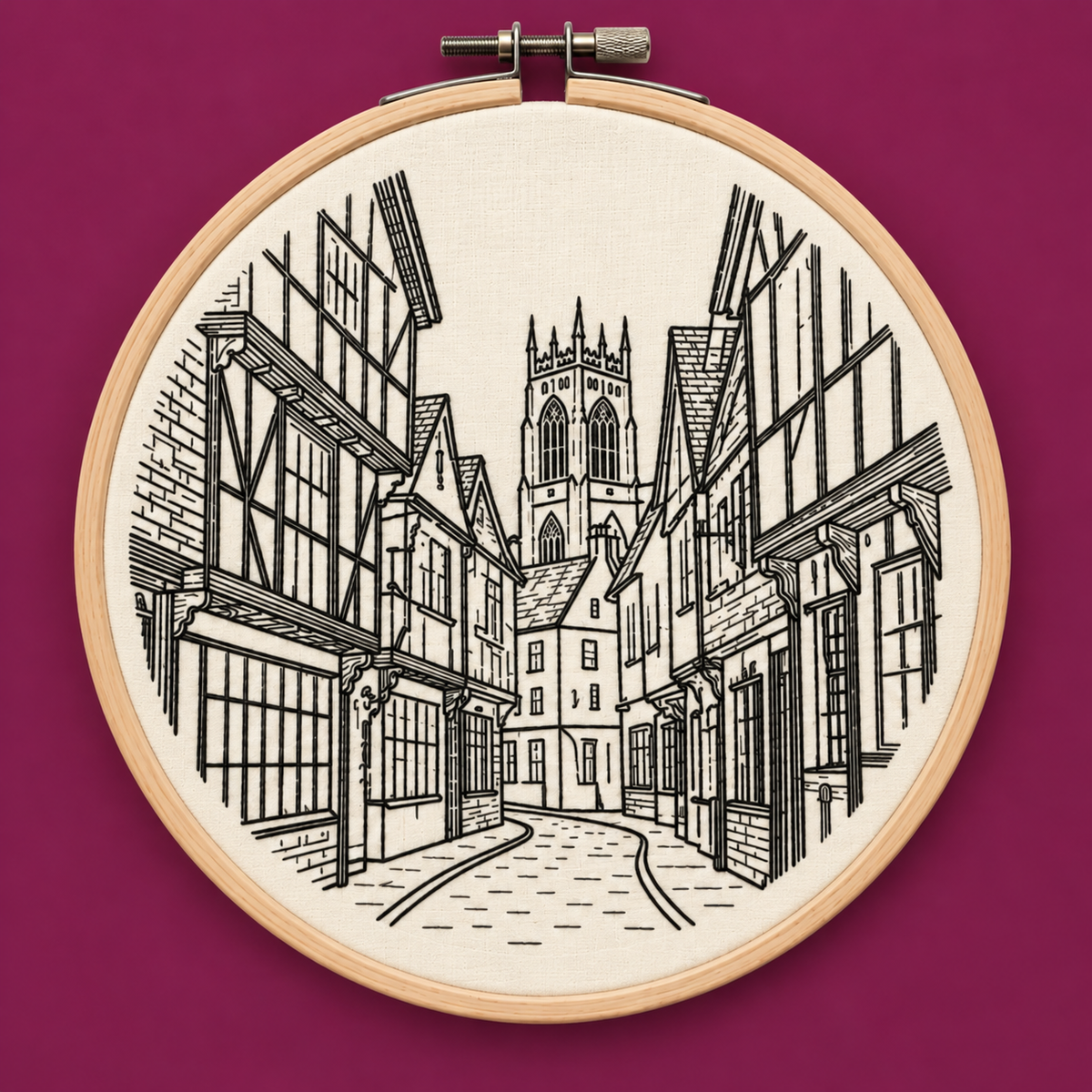 York Shambles Embroidery Kit