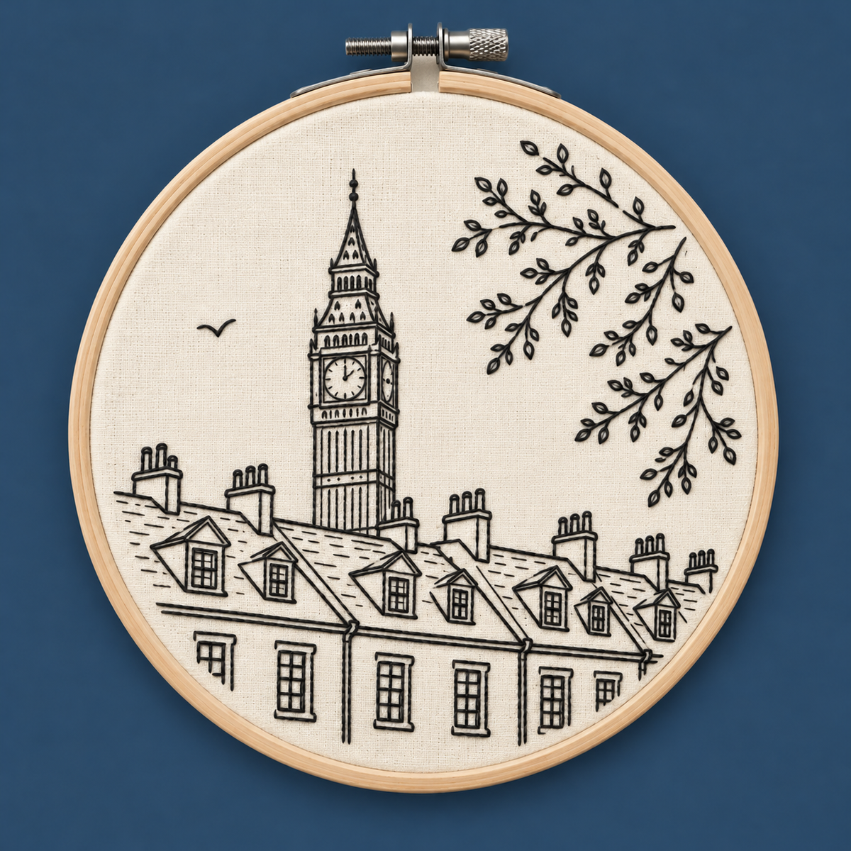 London Big Ben Embroidery Kit